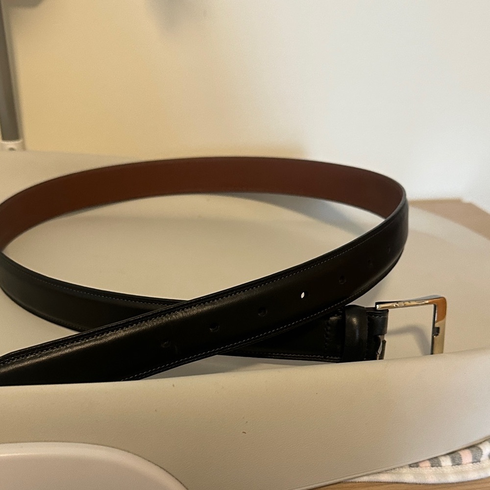Men's Black Cowhide Belt